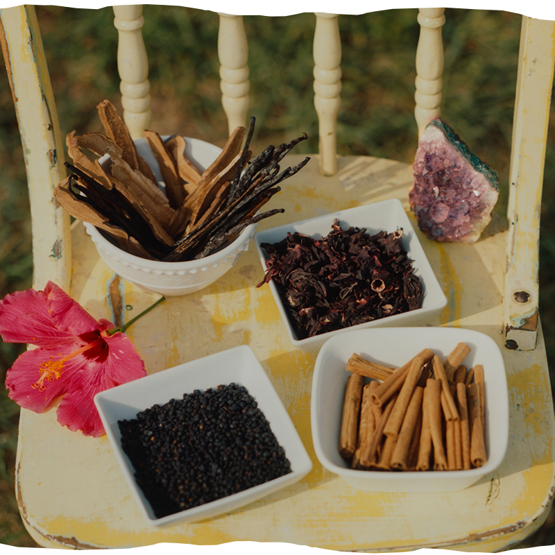 Ingredients for Cassia Seraphim Social Beverage, a non alcoholic drink, a great wine alternative